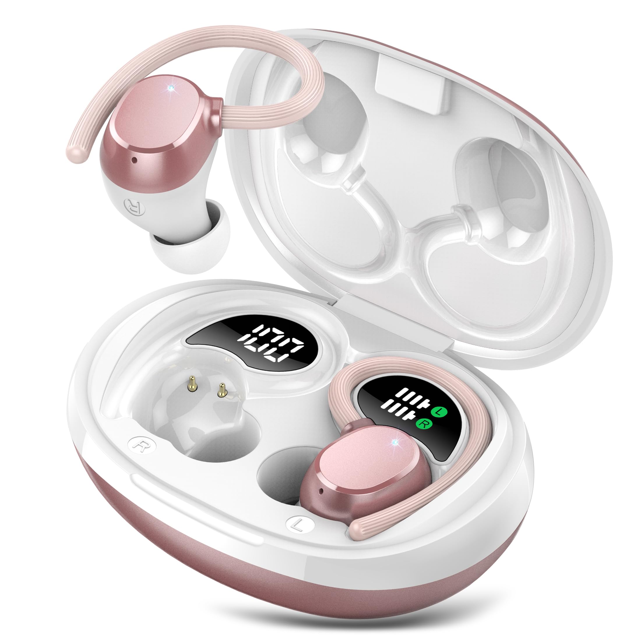 Auriculares Inalámbricos Qxq Sport Bluetooth 5.3 60hrs Play Ipx7 Rosa - Venta Internacional.