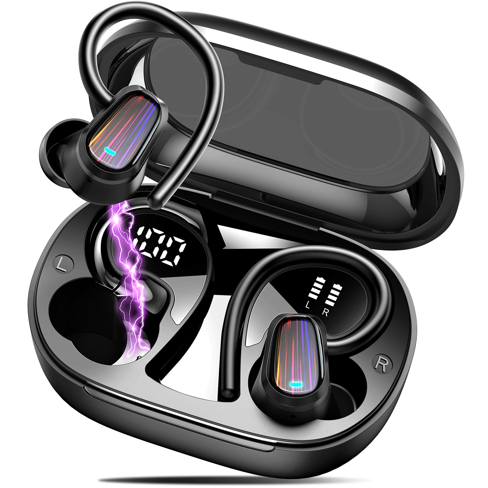 Foto 2 pulgar | Auriculares Inalámbricos Oyib Bluetooth 5.4 Sport 50h Negros - Venta Internacional.