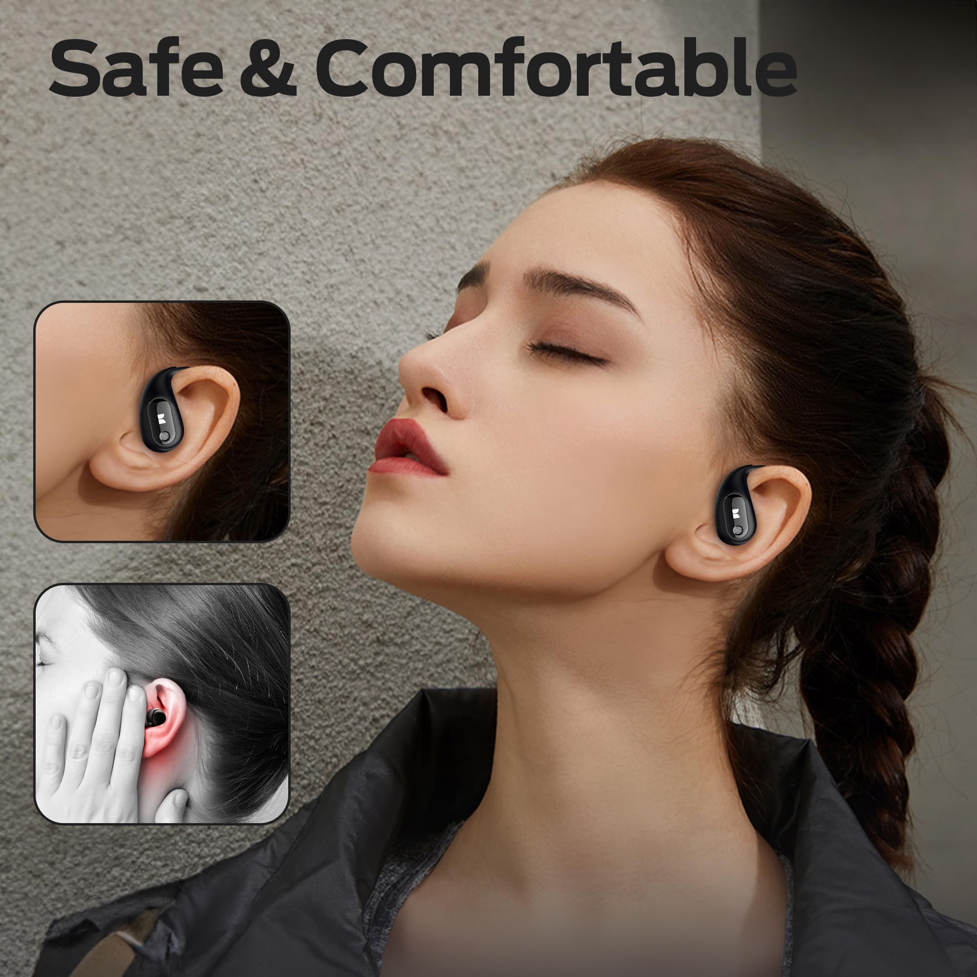 Foto 8 pulgar | Auriculares Open Ear Monster Ac210 Bluetooth 5.4 Negros - Venta Internacional.