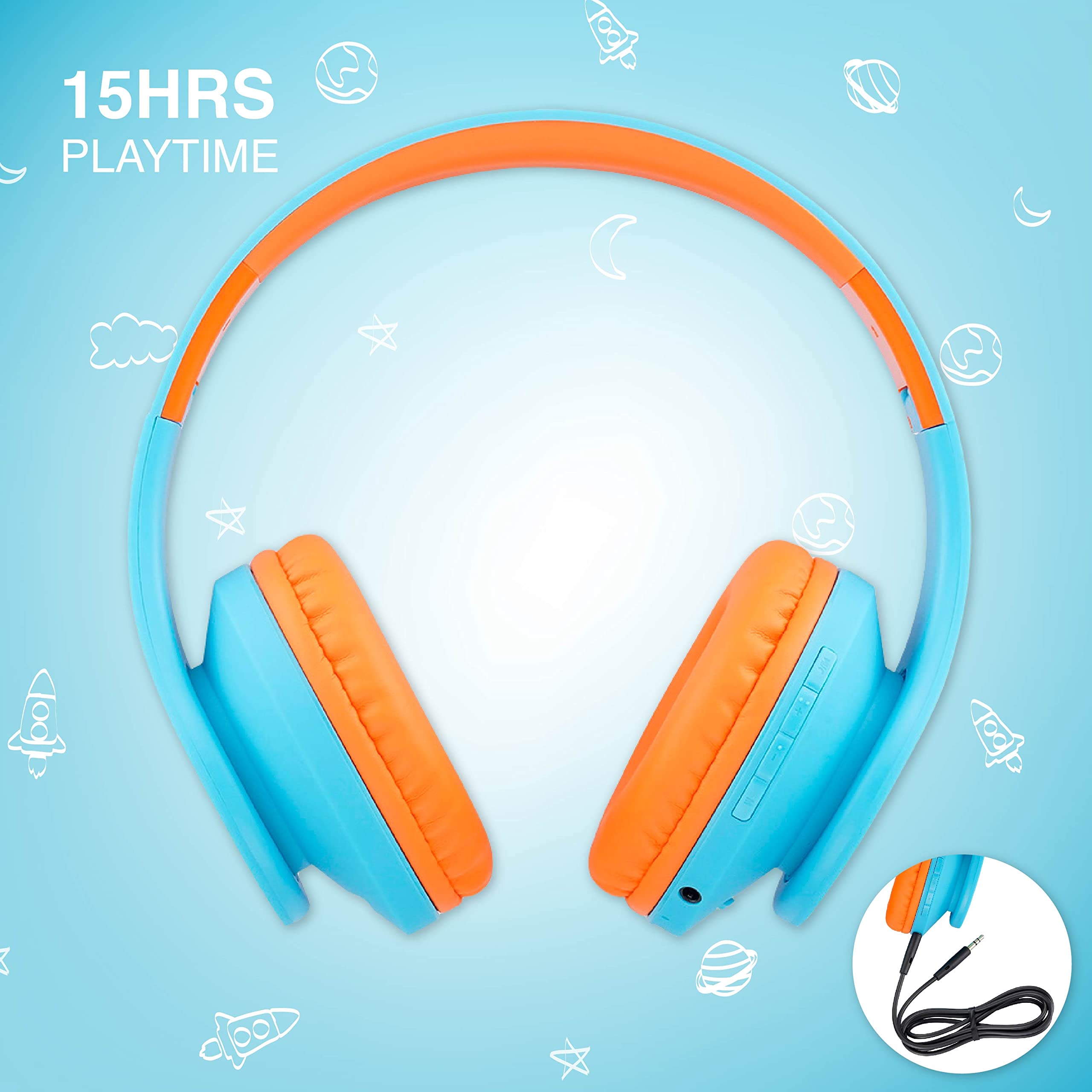 Foto 4 pulgar | Auriculares Inalámbricos Powerlocus P2 Bluetooth Para Niños Con Micrófono De 85 Db - Venta Internacional.