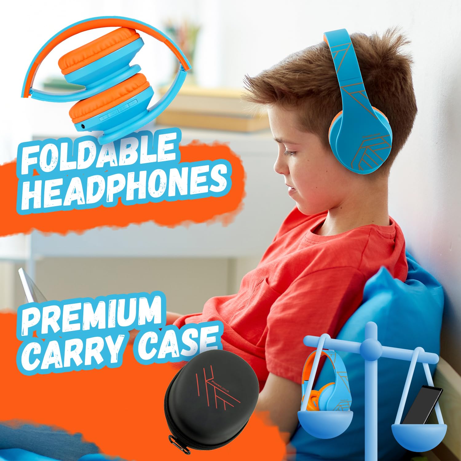 Foto 5 pulgar | Auriculares Inalámbricos Powerlocus P2 Bluetooth Para Niños Con Micrófono De 85 Db - Venta Internacional.