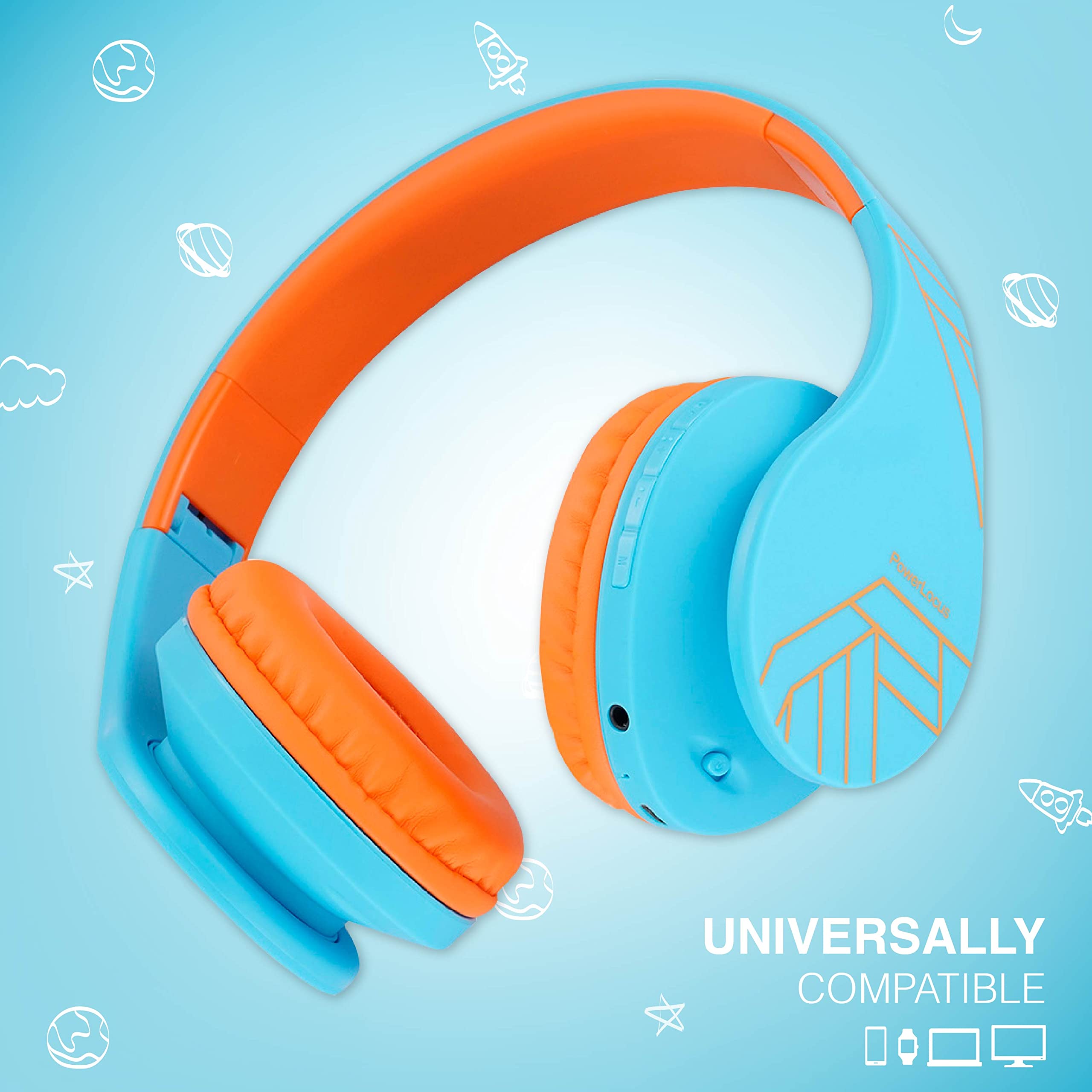 Foto 7 pulgar | Auriculares Inalámbricos Powerlocus P2 Bluetooth Para Niños Con Micrófono De 85 Db - Venta Internacional.