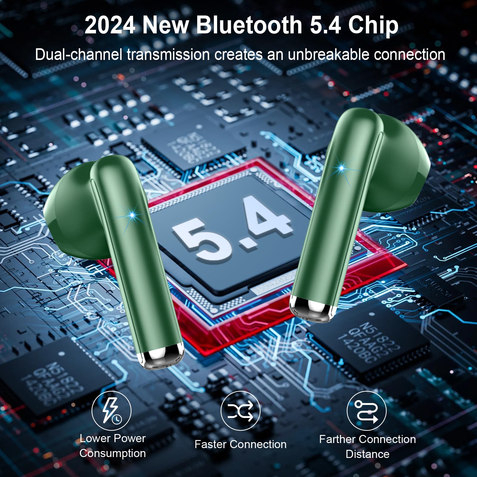 Foto 2 | Auriculares Inalámbricos Bluetooth Rinsmola Md053 Hi-fi Stereo Ip7 - Venta Internacional