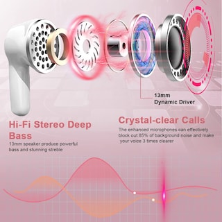 Foto 3 | Audífonos True Wireless Ordtop con Bluetooth-Venta Internacional