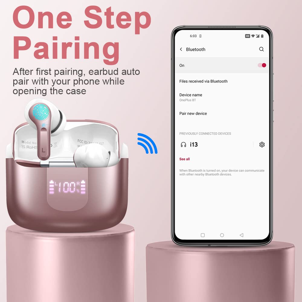 Foto 6 pulgar | Audífonos True Wireless Ordtop con Bluetooth-Venta Internacional
