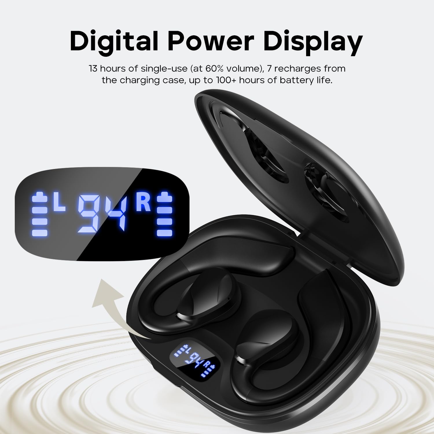 Foto 3 pulgar | Auriculares Abiertos Tribit Opengo Bluetooth 5.3 Ipx5 104h - Venta Internacional.