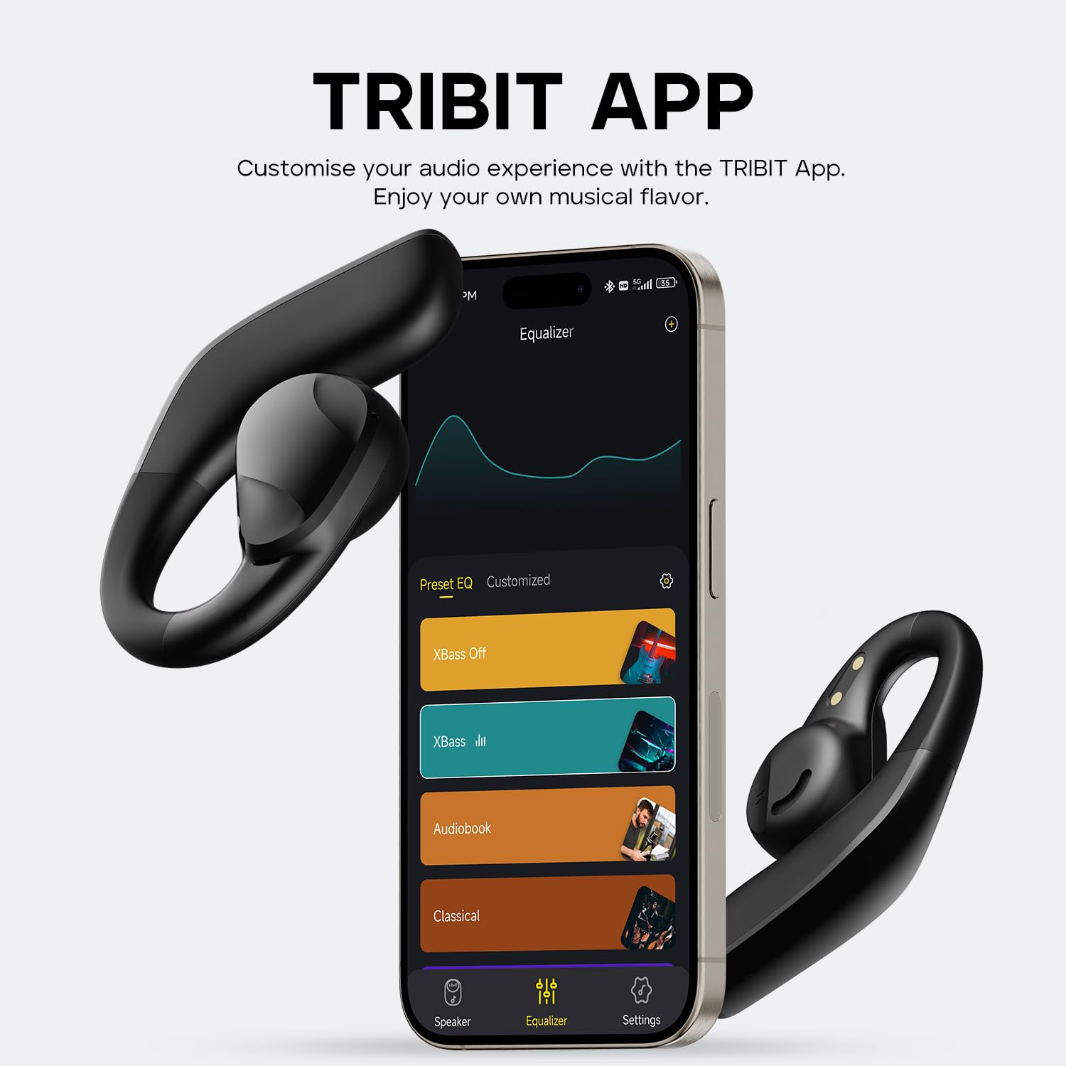Foto 8 pulgar | Auriculares Abiertos Tribit Opengo Bluetooth 5.3 Ipx5 104h - Venta Internacional.