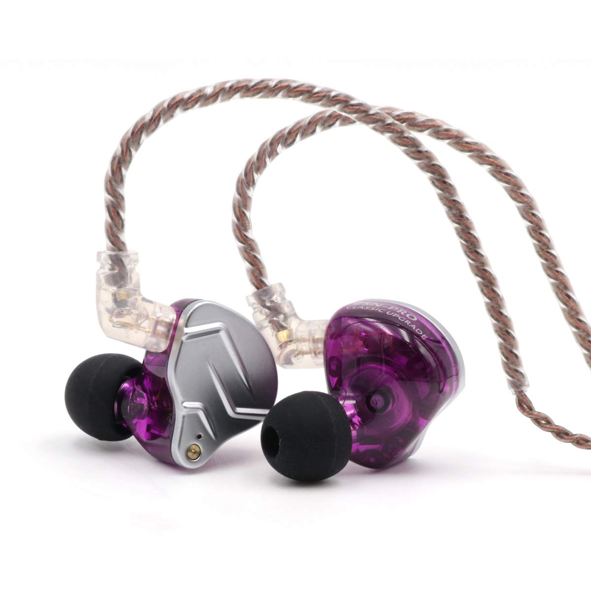 Auriculares Linsoul Kz Zsn Pro Hybrid 1ba+1dd Con Micrófono Morado - Venta Internacional