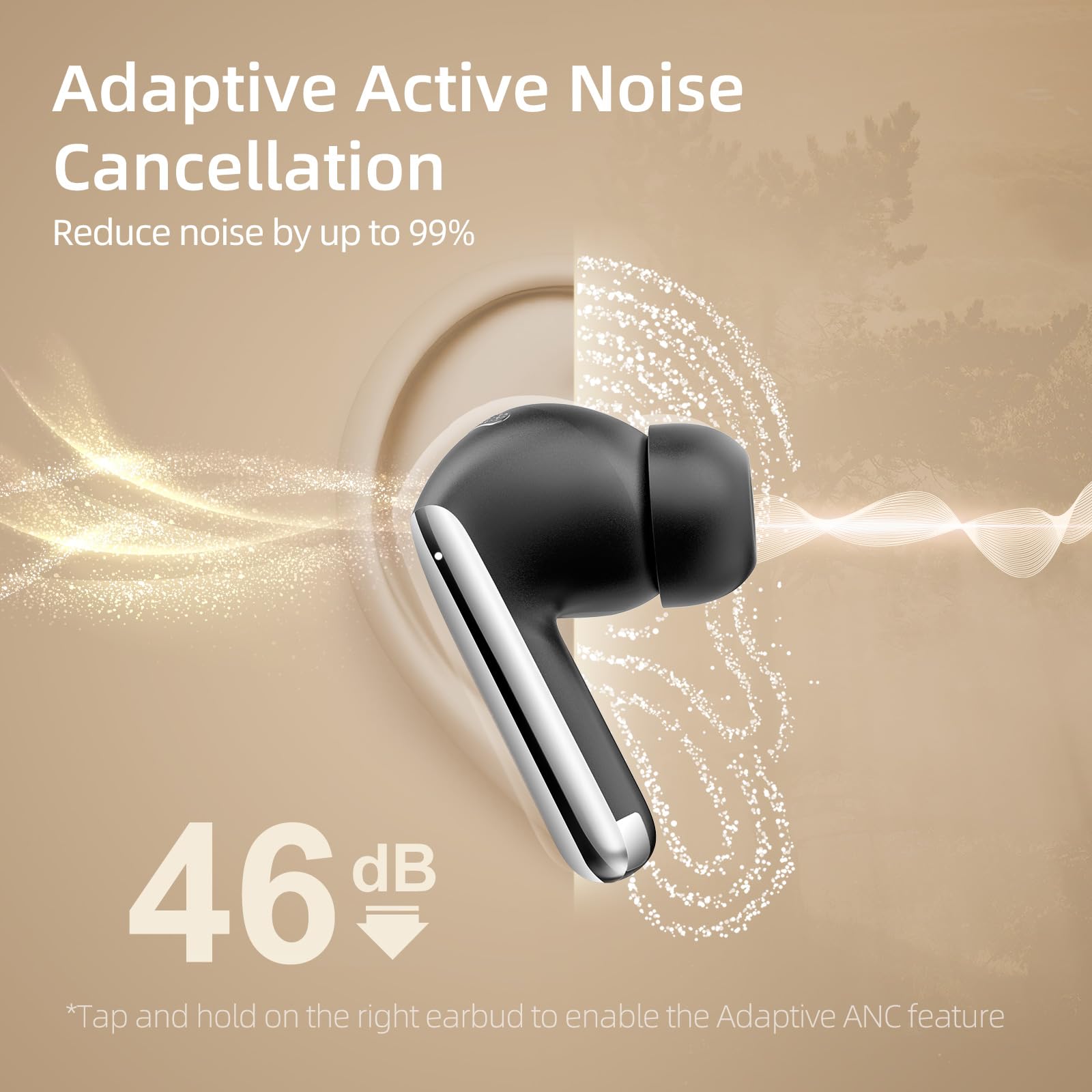 Foto 4 pulgar | Auriculares Inalámbricos Qcy Melobuds Pro Adaptive Anc 34h Playtime - Venta Internacional