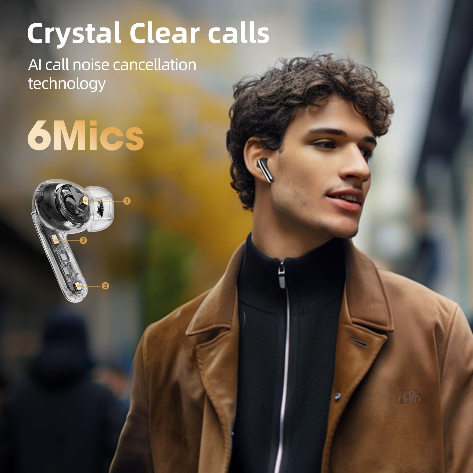 Foto 5 | Auriculares Inalámbricos Qcy Melobuds Pro Adaptive Anc 34h Playtime - Venta Internacional