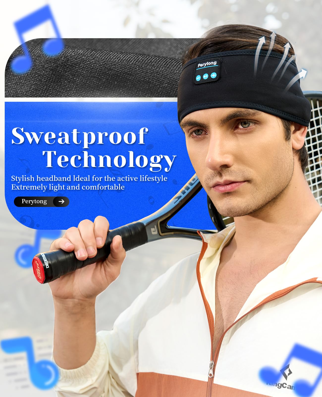 Foto 3 pulgar | Diadema Deportiva Inalámbrica Bluetooth Perytong - Venta Internacional