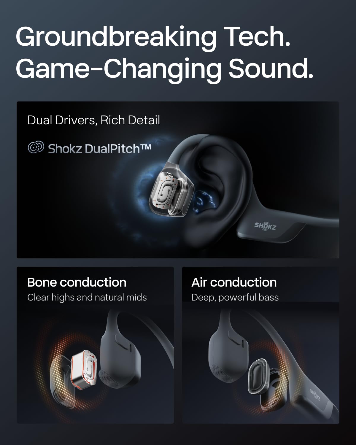 Foto 4 | Audífonos Deportivos Shokz con Bluetooth-Venta Internacional