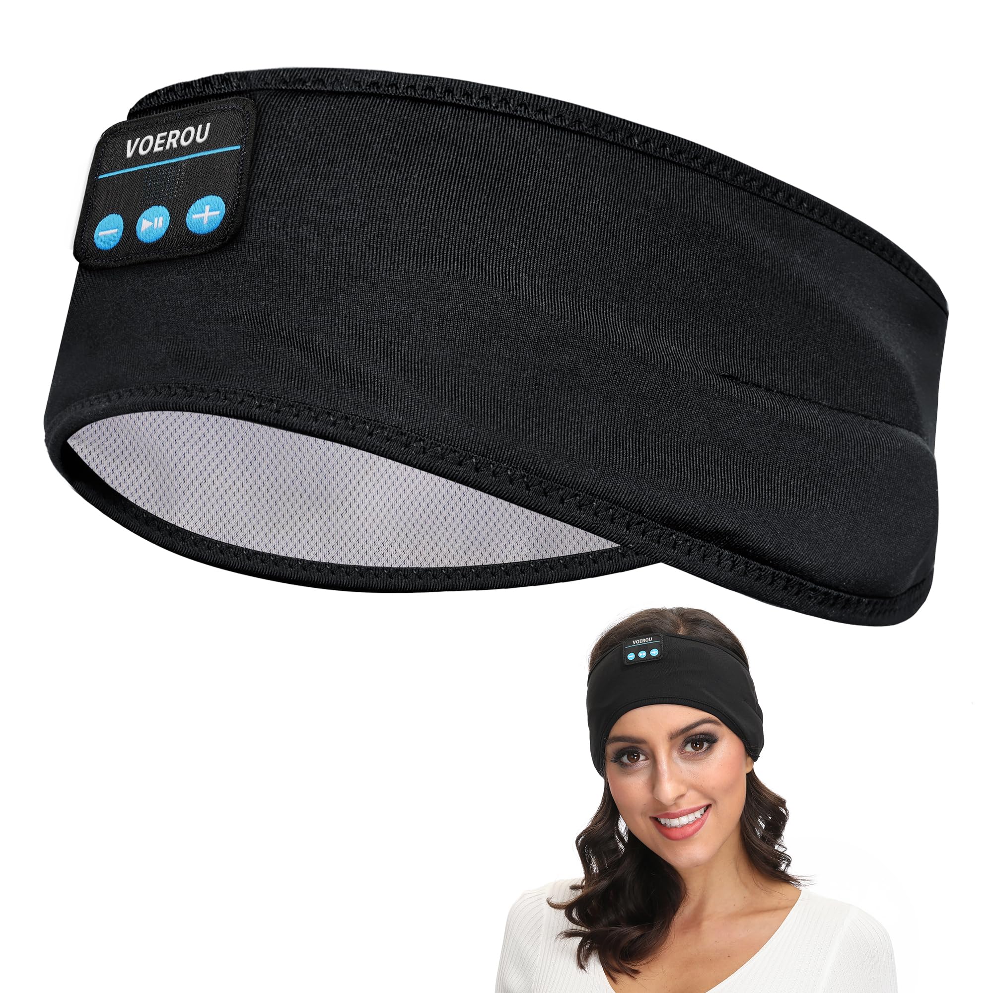 Foto 2 pulgar | Diadema con Auriculares Bluetooth Ajustable para Dormir Voerou - Venta Internacional
