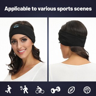 Foto 7 | Diadema con Auriculares Bluetooth Ajustable para Dormir Voerou - Venta Internacional