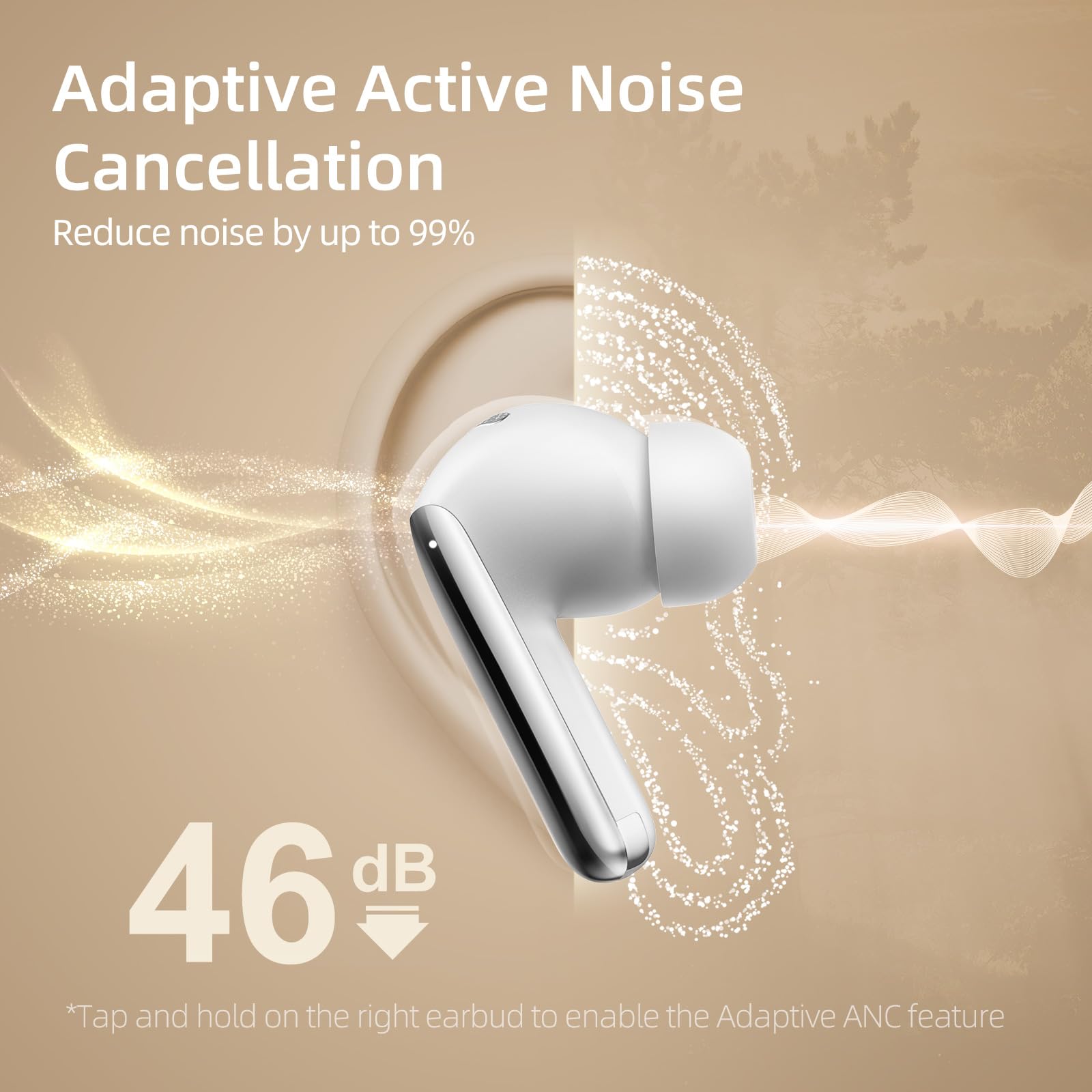 Foto 4 pulgar | Auriculares Inalámbricos QCY Melobuds Pro Adaptive Anc 34h Playtime - Venta Internacional