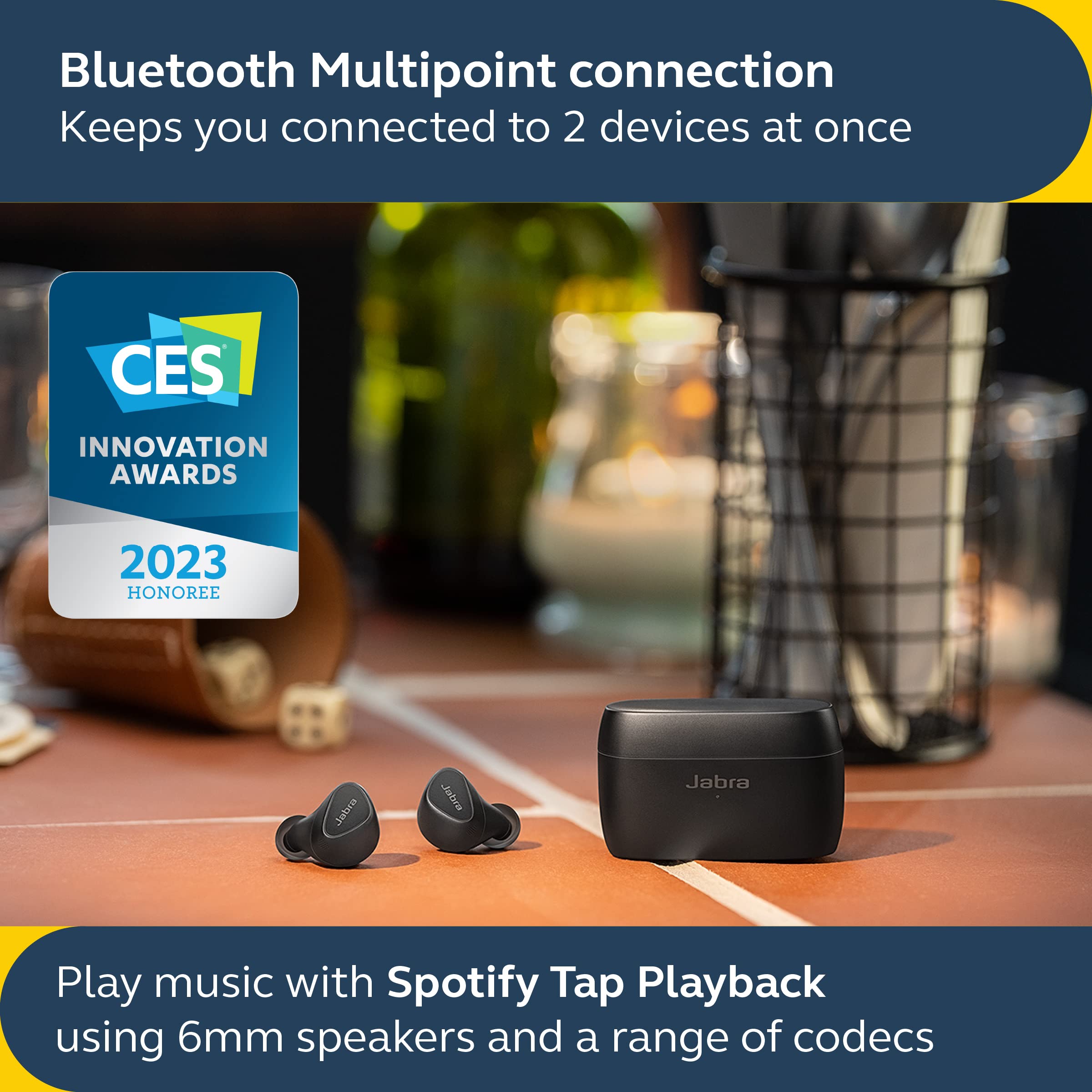 Foto 5 | Audífonos True Wireless Jabra Elite 5 con Bluetooth-Venta Internacional