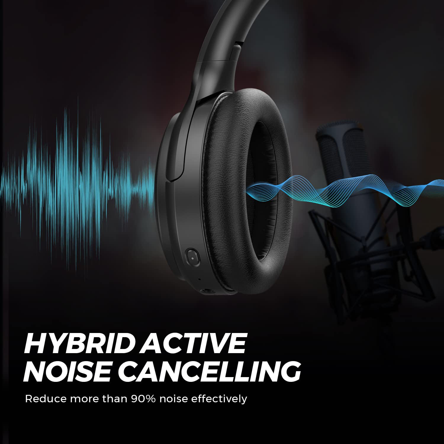 Foto 4 pulgar | Auriculares Supraaurales Bluetooth Soundpeats A6 Con Anc 38h Playtime - Venta Internacional.