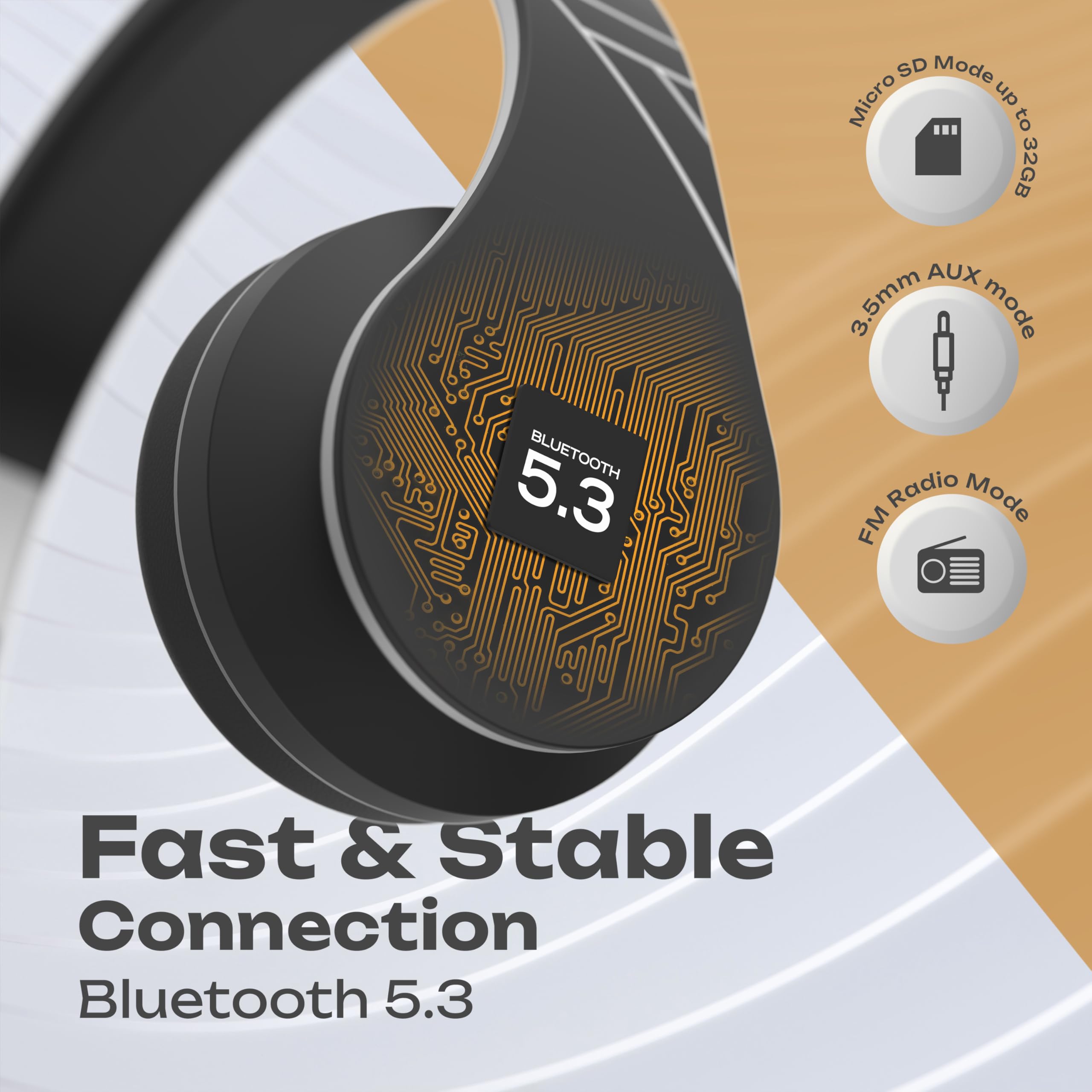 Foto 6 pulgar | Auriculares Powerlocus Inalámbricos Bluetooth Estéreo Para Colocar Sobre Las Orejas - Venta Internacional.