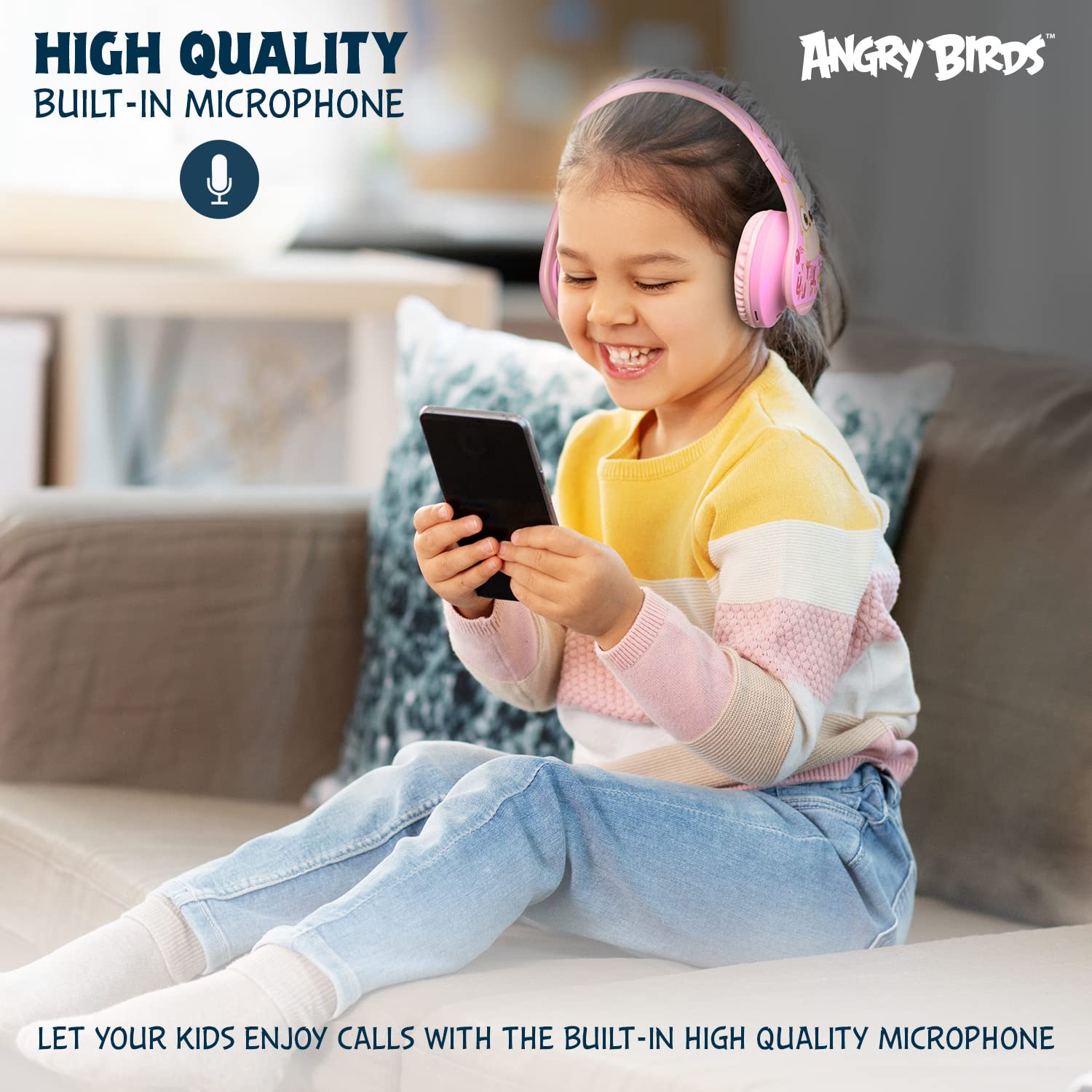 Foto 6 pulgar | Auriculares Powerlocus Angry Birds Edition Bluetooth Para Niños - Venta Internacional.