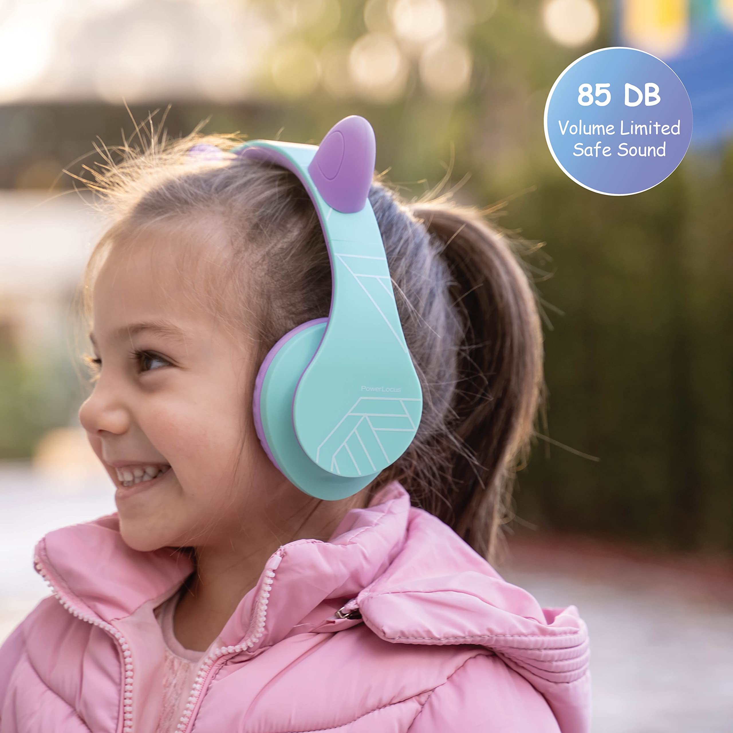 Foto 6 pulgar | Auriculares Powerlocus Para Niños Con Bluetooth 5.0 85db - Venta Internacional.