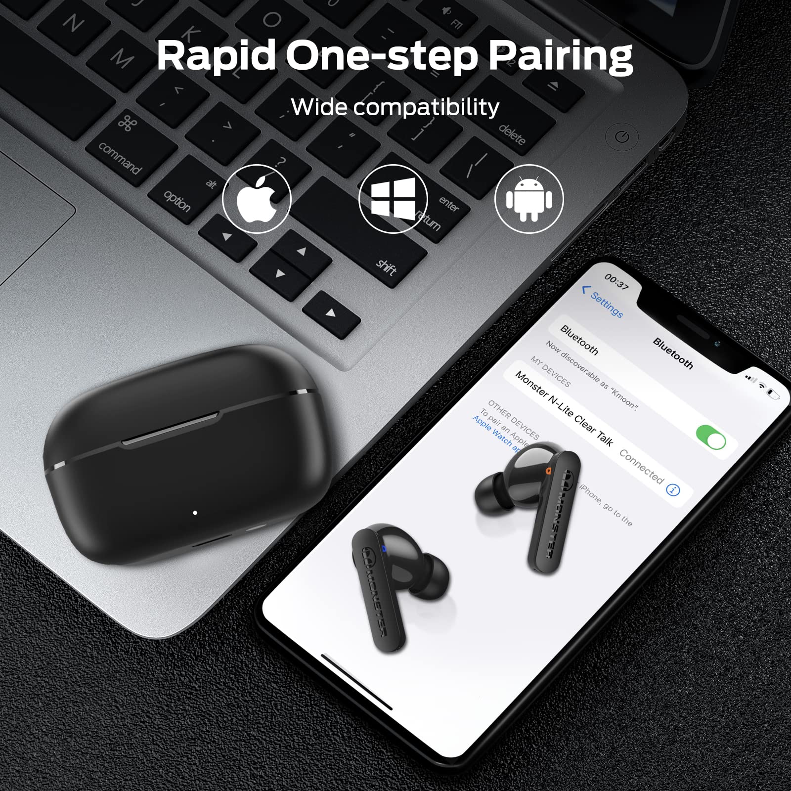 Foto 7 pulgar | Audífonos True Wireless Monster N-lite Clear Talk con Bluetooth-Venta Internacional