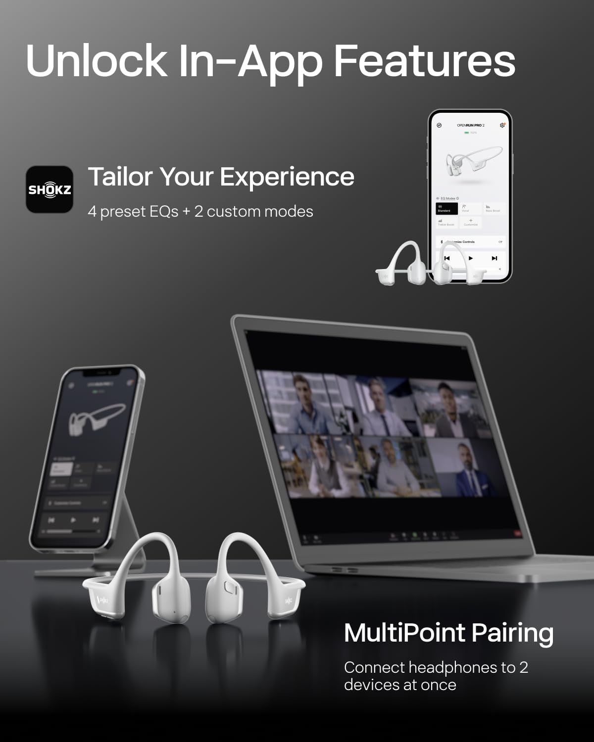 Foto 7 pulgar | Auriculares Deportivos de Conducción Ósea Openrun Pro 2 Shokz - Venta Internacional