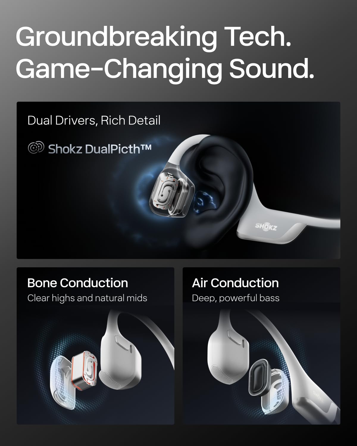 Foto 7 | Auriculares Deportivos de Conducción Ósea Openrun Pro 2 Shokz - Venta Internacional