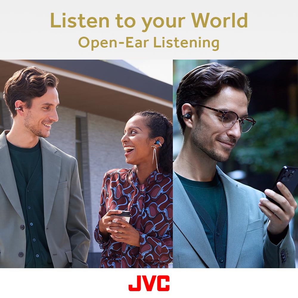Foto 2 | Auriculares Inalámbricos Jvc Hanp1th Open Ear-cuffs Bt 5.3 Grey - Venta Internacional