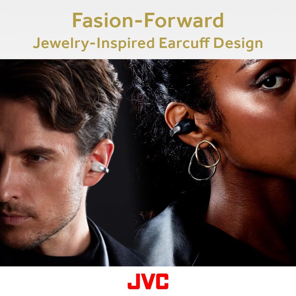 Foto 4 pulgar | Auriculares Inalámbricos Jvc Hanp1th Open Ear-cuffs Bt 5.3 Grey - Venta Internacional
