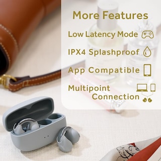 Foto 6 | Auriculares Inalámbricos Jvc Hanp1th Open Ear-cuffs Bt 5.3 Grey - Venta Internacional