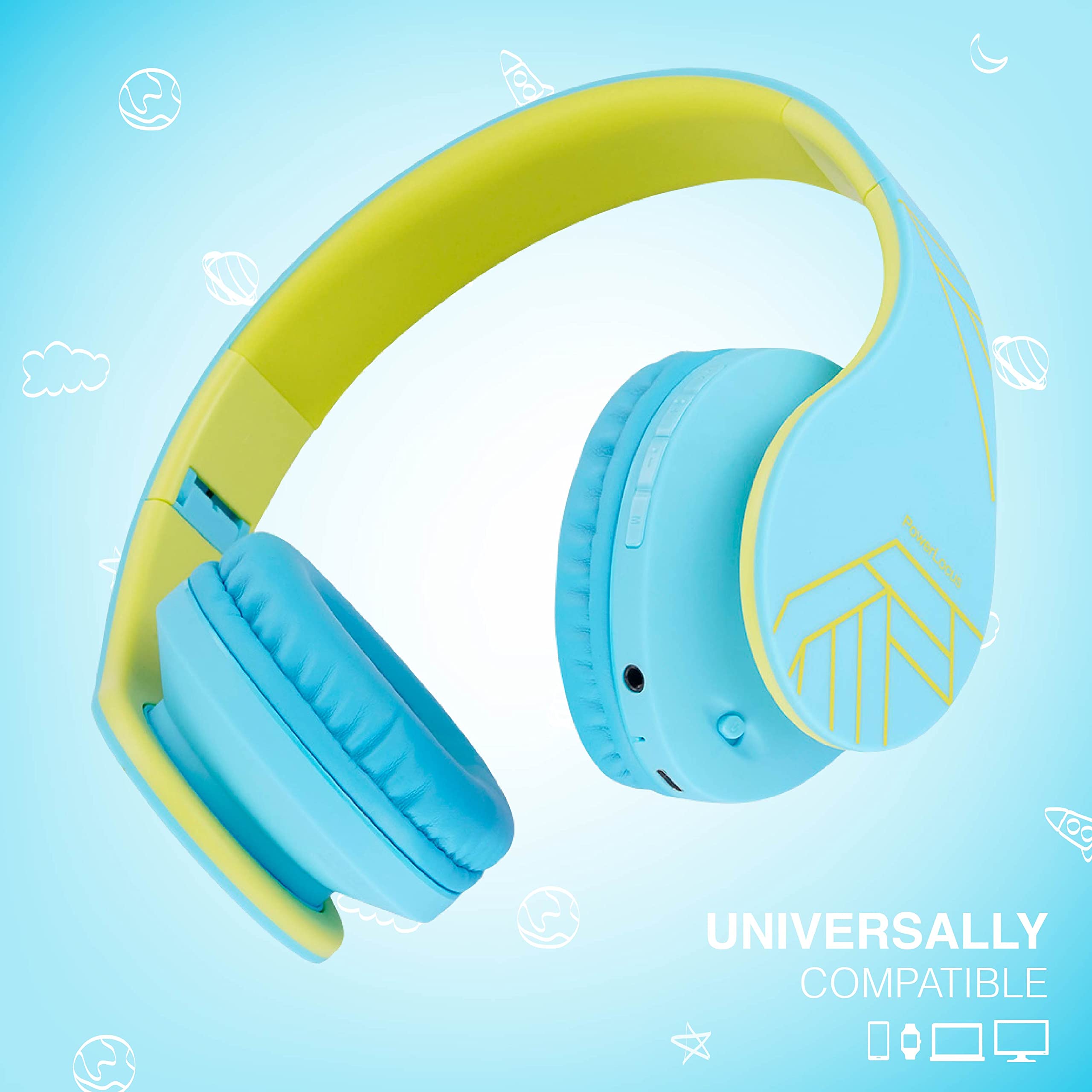Foto 8 pulgar | Auriculares Powerlocus P2 Para Niños, Supraaurales, Bluetooth 5.0, 85 Db - Venta Internacional.