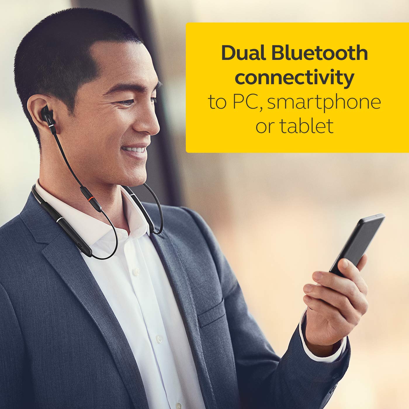 Foto 3 | Auriculares Jabra Evolve 65e Uc & Link 370 Bluetooth Con Micrófono - Venta Internacional