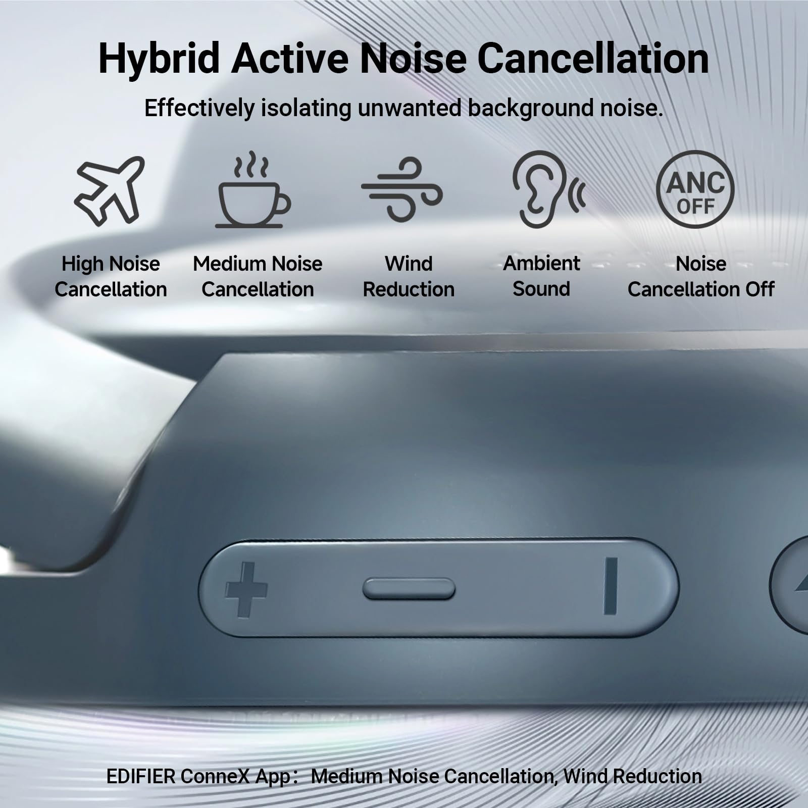 Foto 3 pulgar | Auriculares Edifier V80 Hybrid Anc Bluetooth 45h Playtime - Venta Internacional.