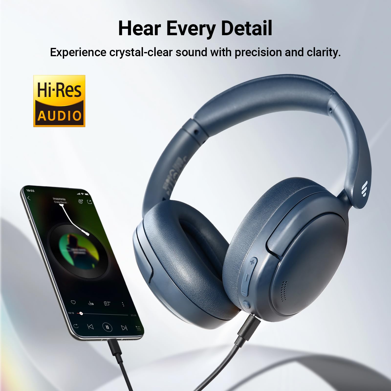 Foto 4 pulgar | Auriculares Edifier V80 Hybrid Anc Bluetooth 45h Playtime - Venta Internacional.
