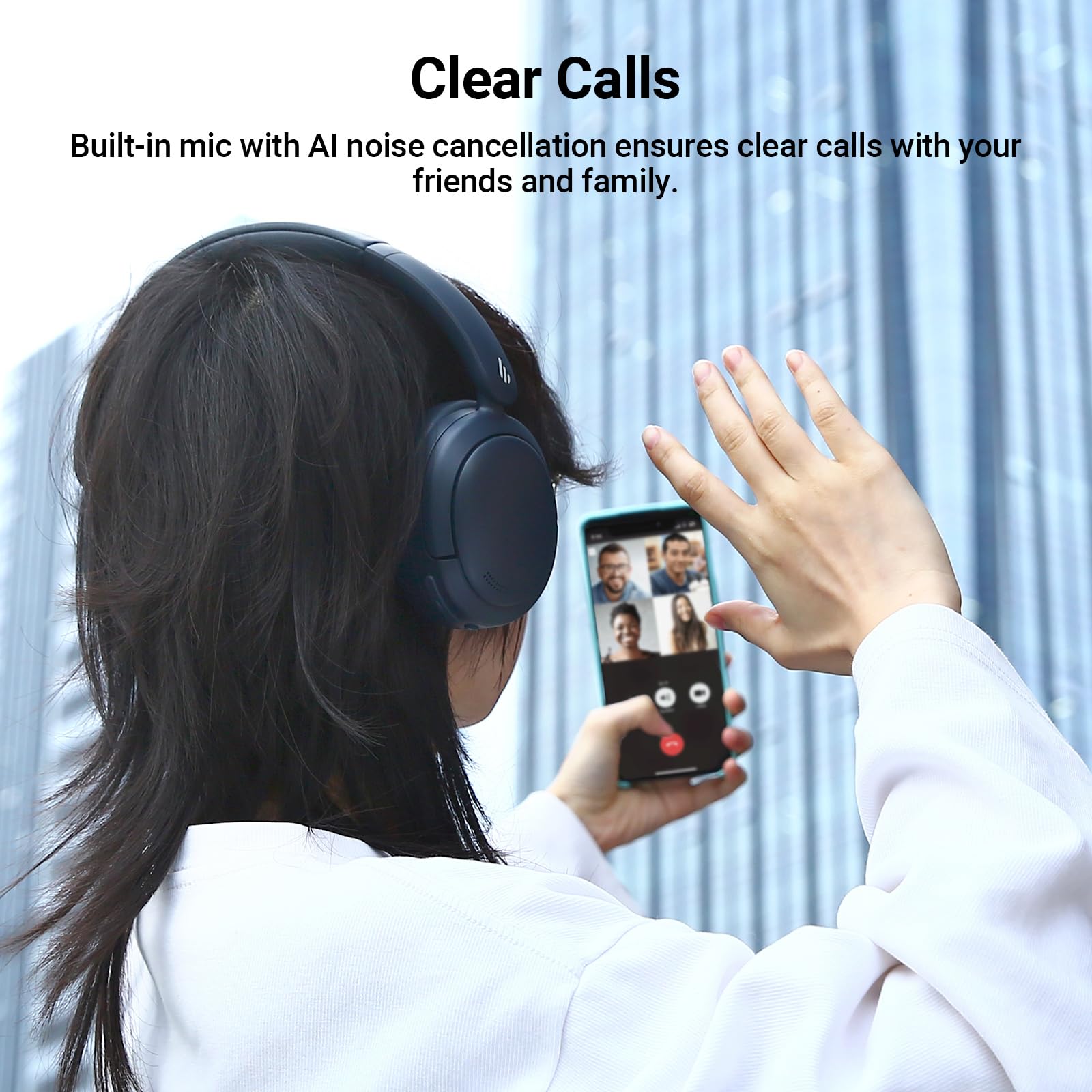 Foto 6 pulgar | Auriculares Edifier V80 Hybrid Anc Bluetooth 45h Playtime - Venta Internacional.