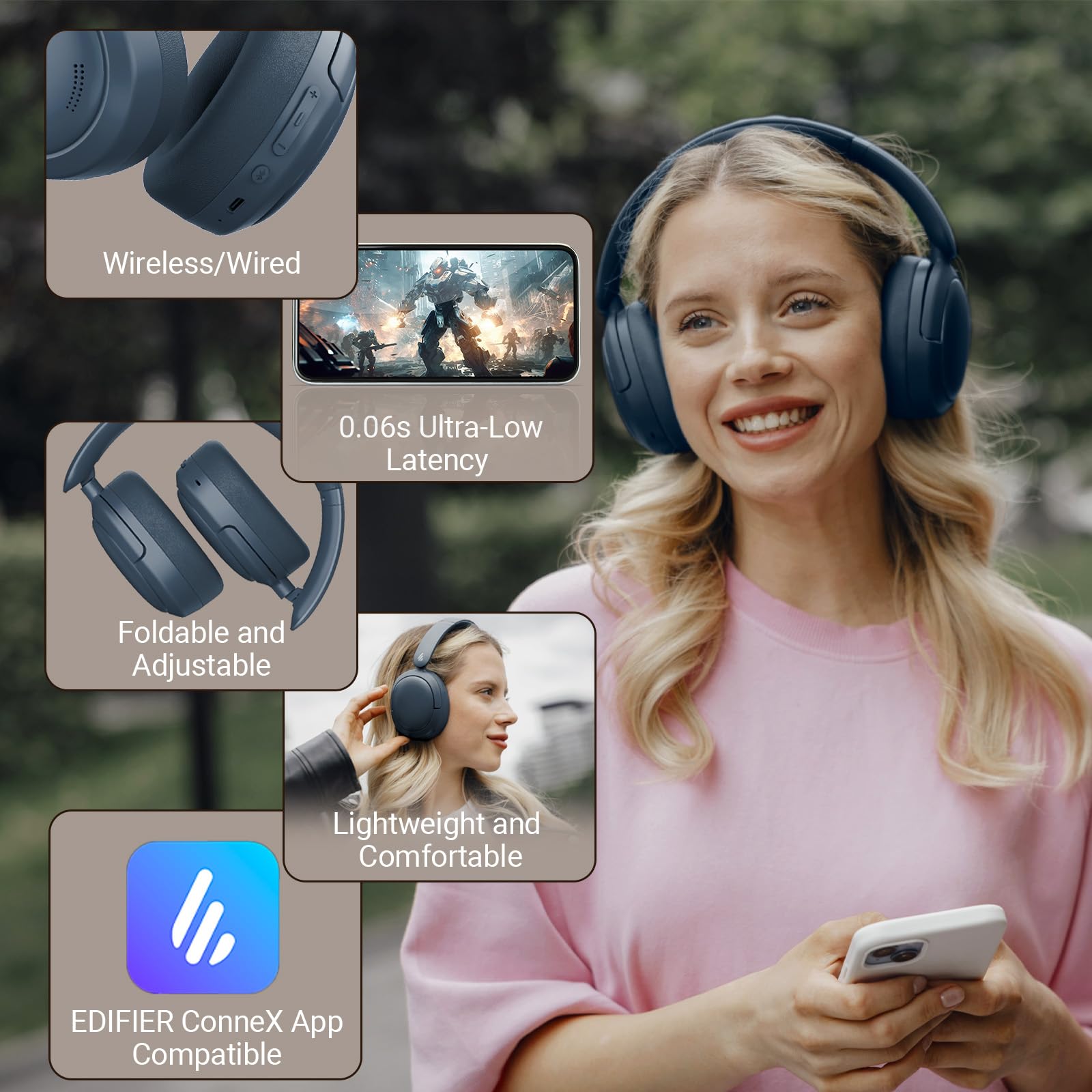 Foto 8 pulgar | Auriculares Edifier V80 Hybrid Anc Bluetooth 45h Playtime - Venta Internacional.