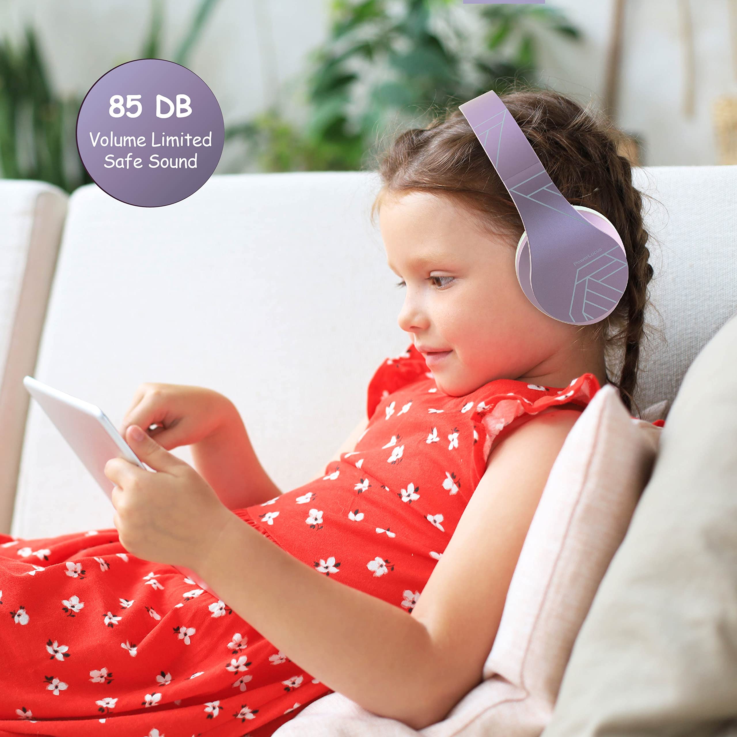 Foto 5 pulgar | Auriculares Inalámbricos Powerlocus P2 Bluetooth Para Niños Con Micrófono De 85 Db - Venta Internacional.