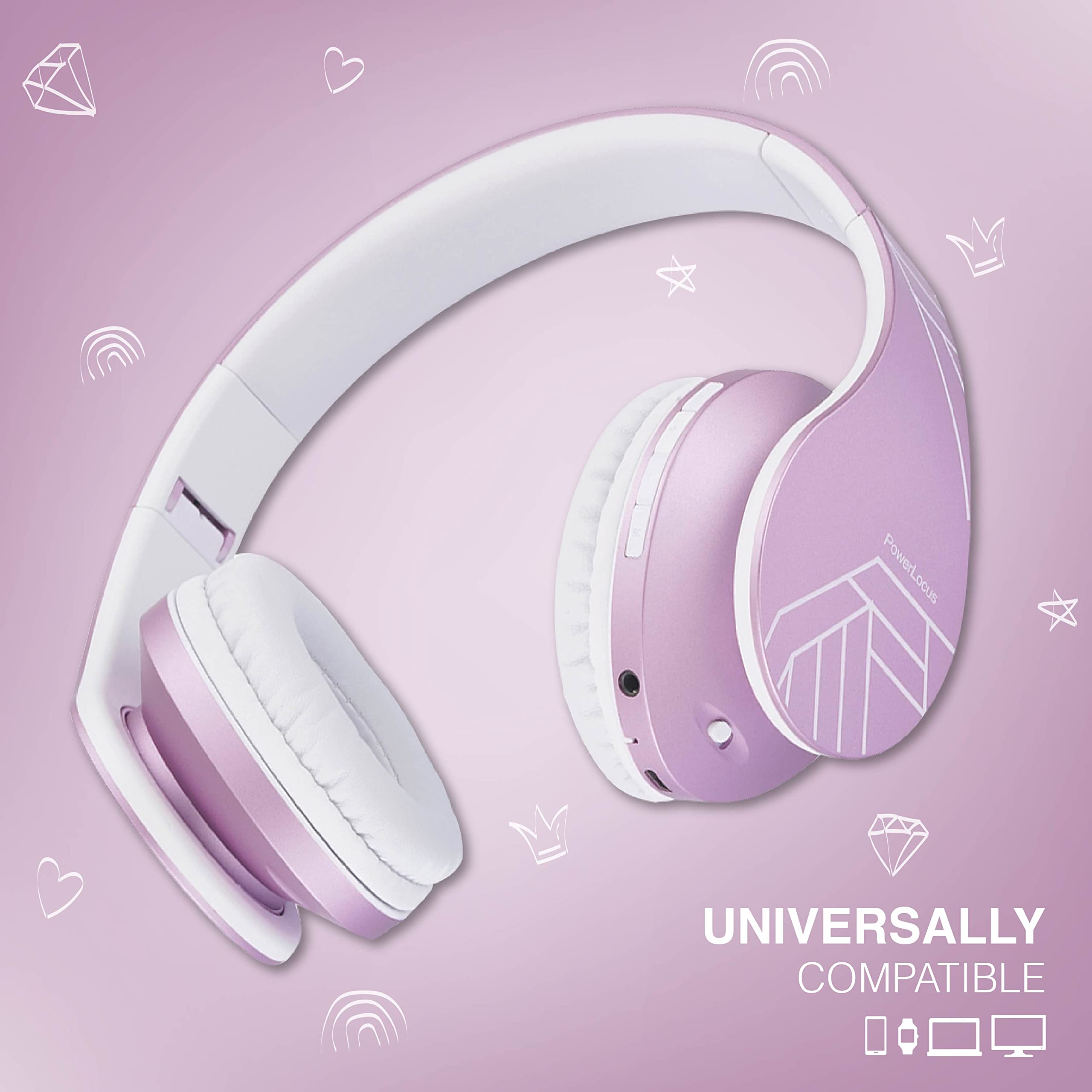 Foto 7 pulgar | Auriculares Inalámbricos Powerlocus P2 Bluetooth Para Niños Con Micrófono De 85 Db - Venta Internacional.
