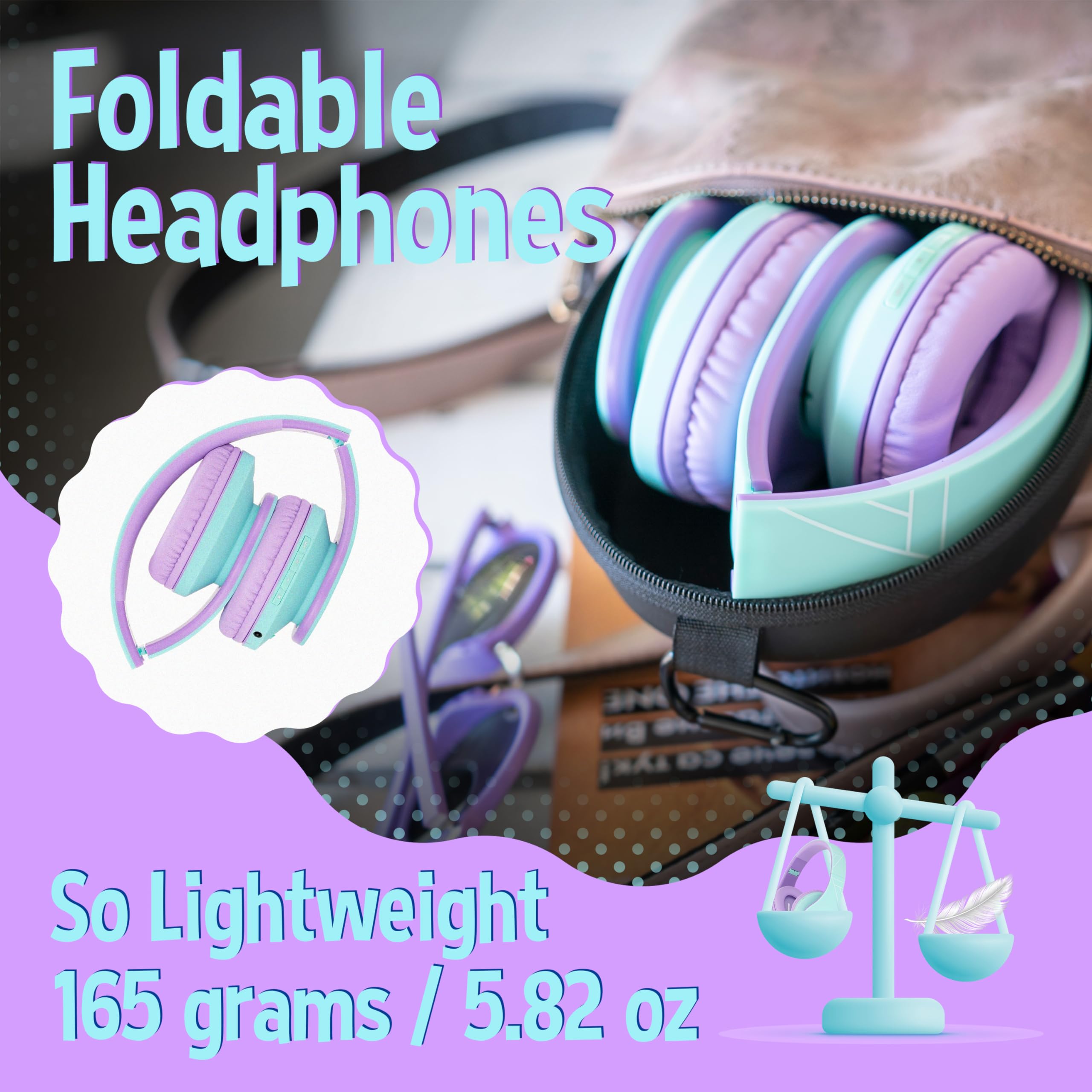 Foto 5 pulgar | Auriculares Powerlocus Para Niños Con Bluetooth 5.0 85db - Venta Internacional.