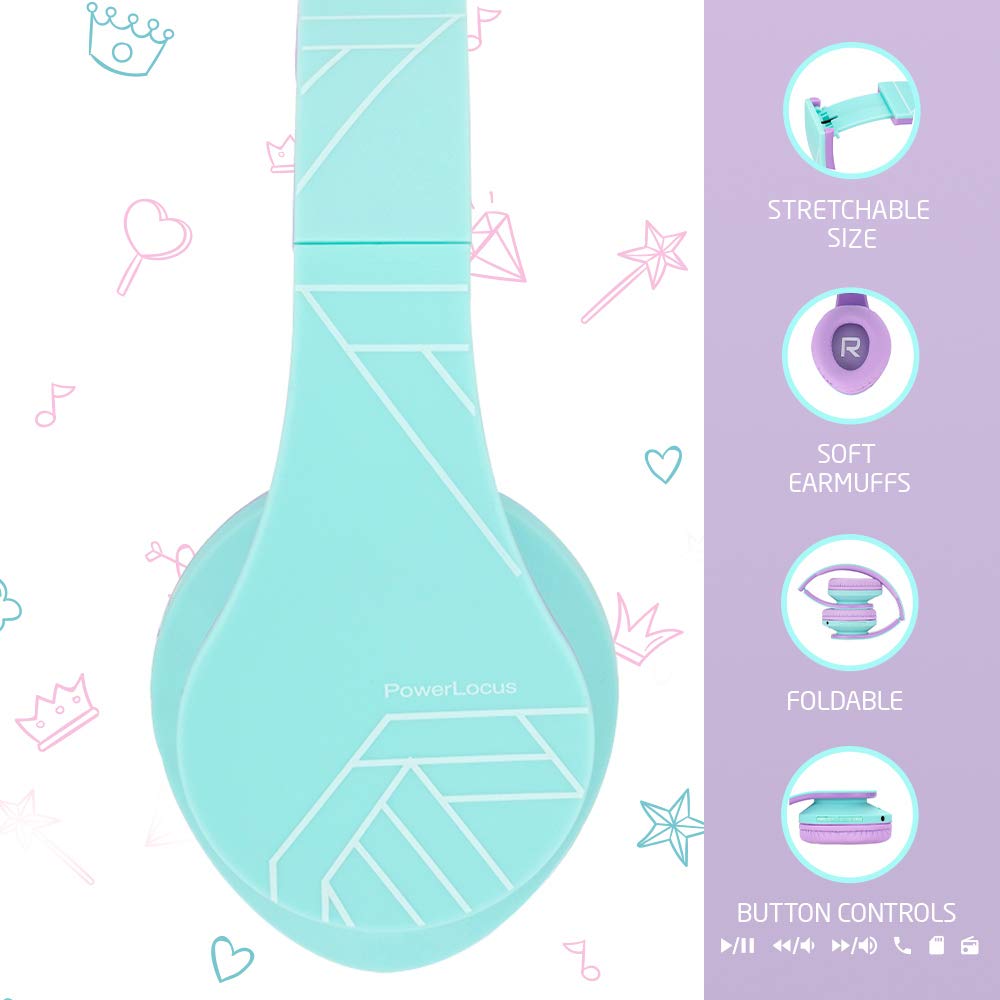 Foto 6 pulgar | Auriculares Powerlocus Para Niños Con Bluetooth 5.0 85db - Venta Internacional.