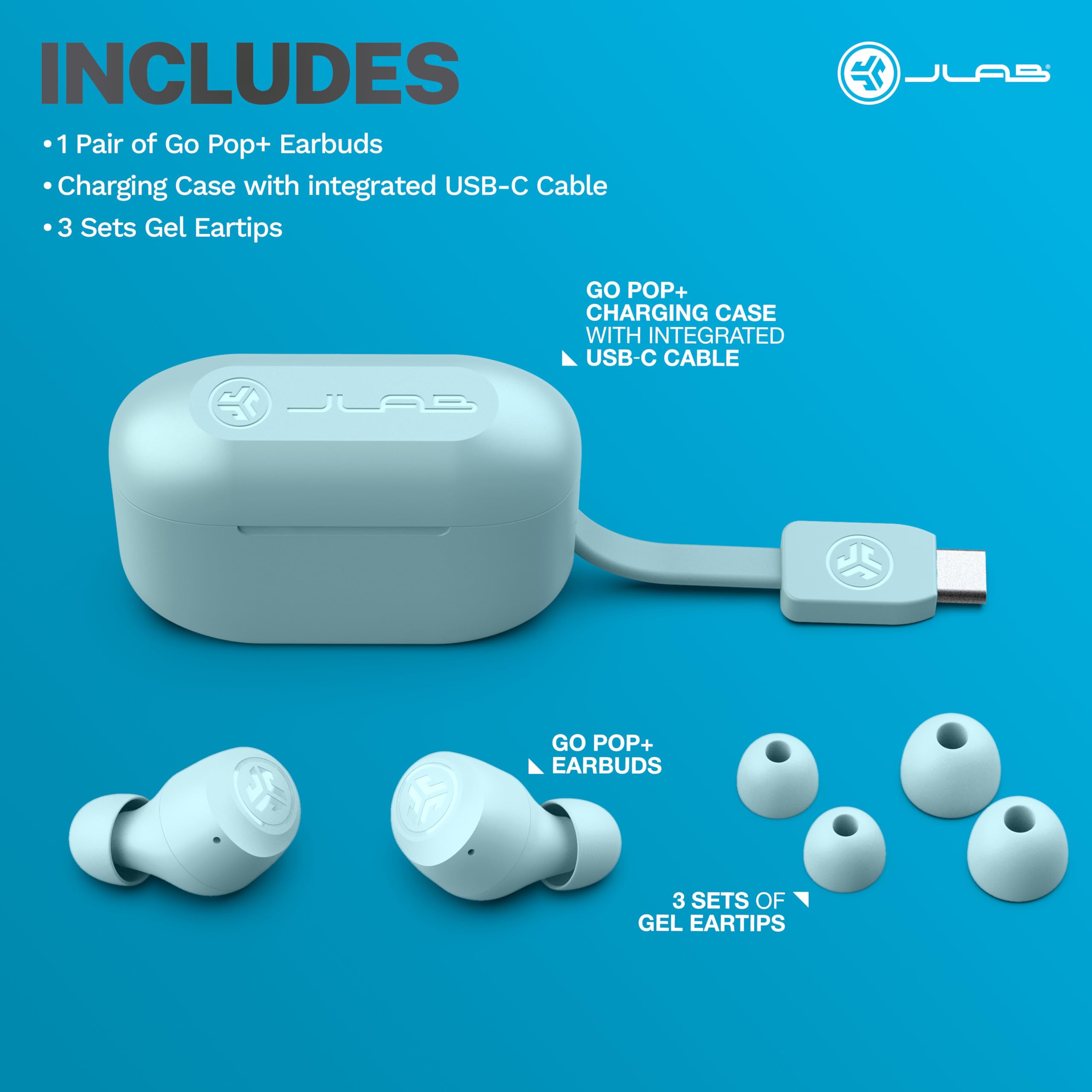 Foto 8 pulgar | Audífonos True Wireless Jlab Go Air Pop con Bluetooth-Venta Internacional