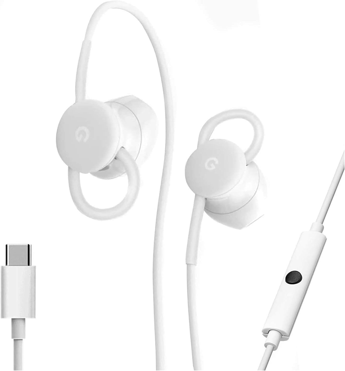 Foto 3 pulgar | Auriculares Con Cable Google Earbuds Usb-c Para Teléfonos Tipo C - Blancos - Venta Internacional.