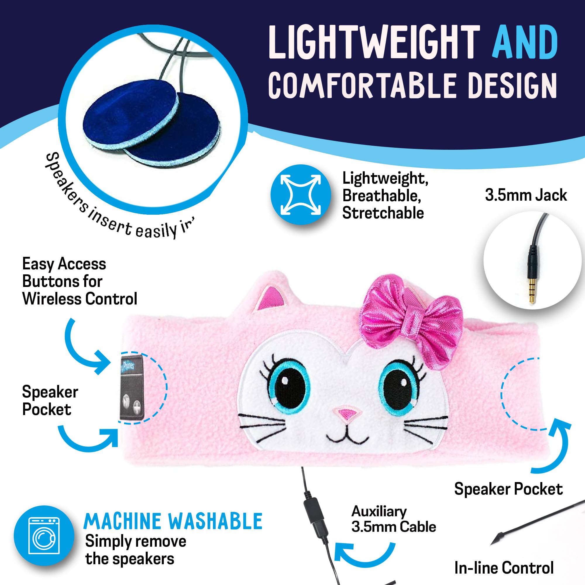 Foto 4 pulgar | Auriculares Inalámbricos Cozyphones Para Niños Pequeños Con Límite De Volumen - Venta Internacional.