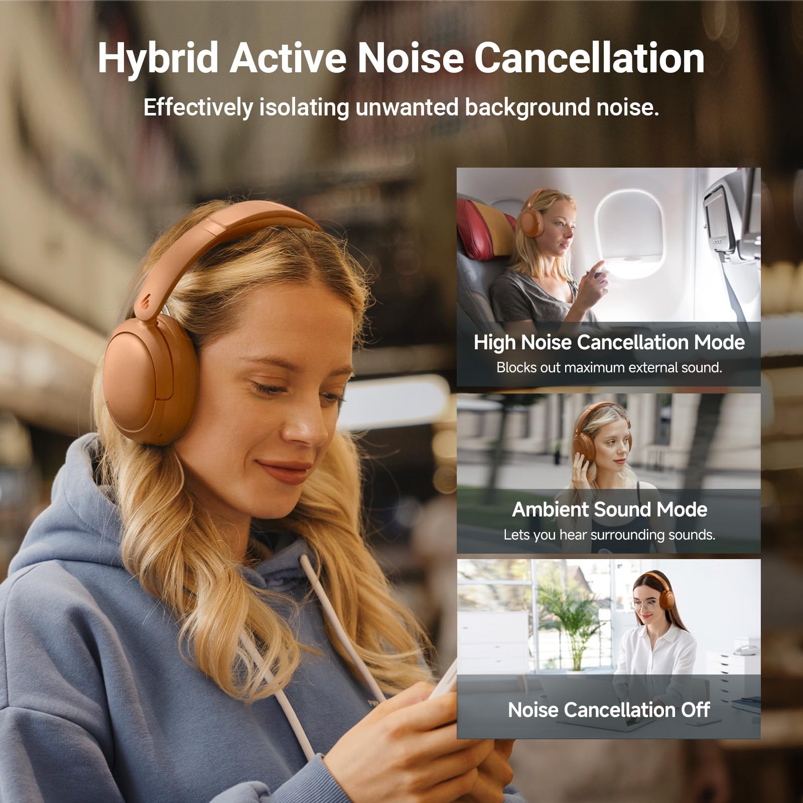 Foto 3 pulgar | Auriculares Bluetooth Edifier V80 Hybrid Anc 45h Playtime - Venta Internacional.
