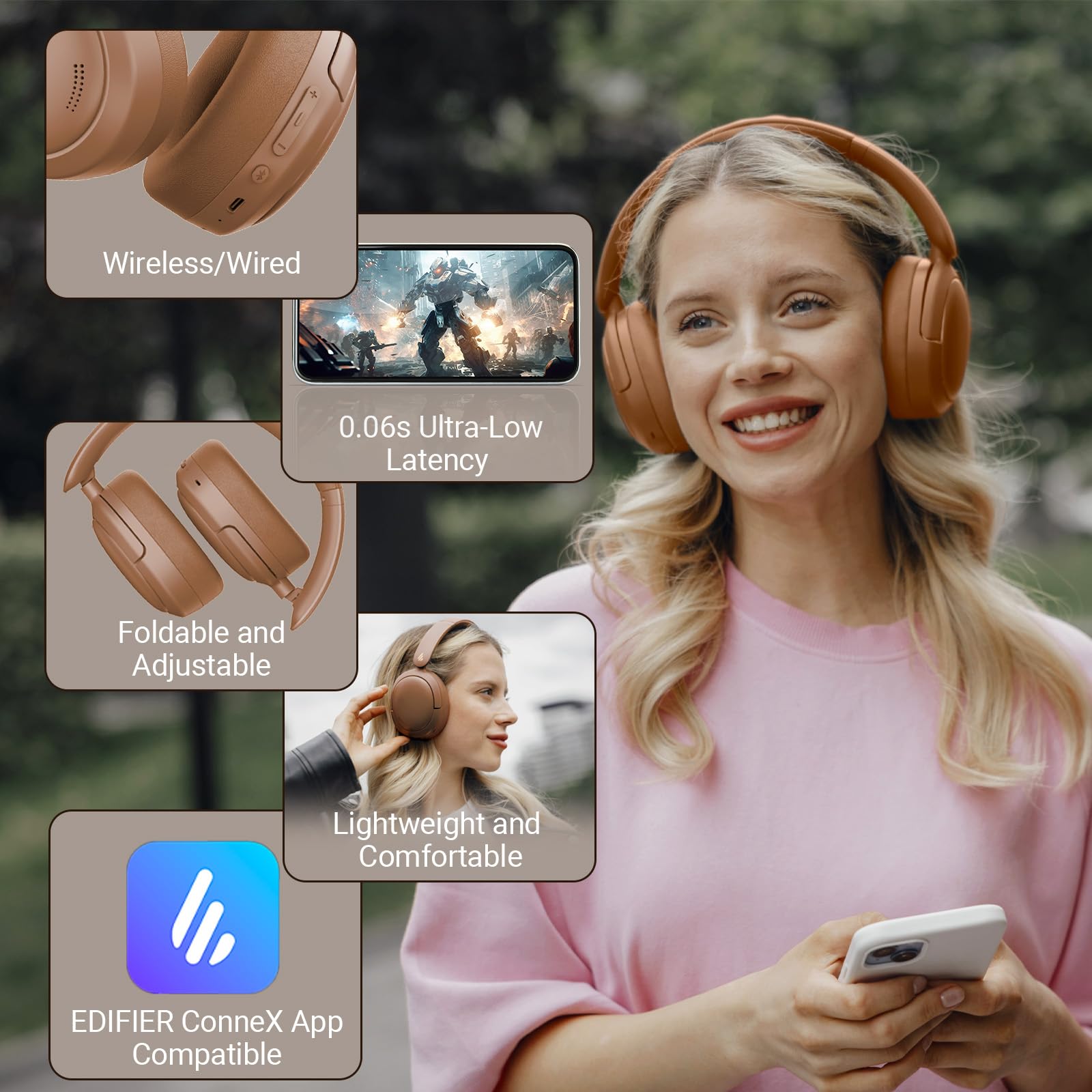 Foto 8 pulgar | Auriculares Bluetooth Edifier V80 Hybrid Anc 45h Playtime - Venta Internacional.