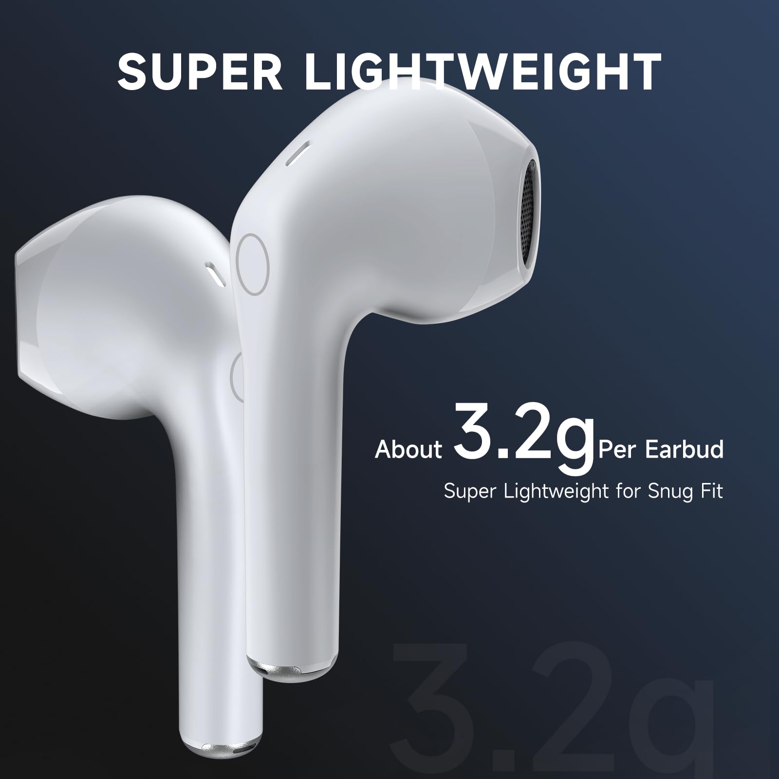 Foto 6 pulgar | Auriculares Inalámbricos 1 Hora Aut201 Bluetooth 5.3 Con Micrófono Para Iphone - Venta Internacional.
