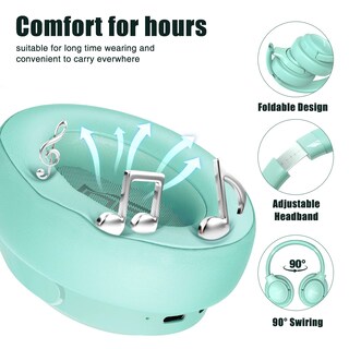 Foto 4 | Auriculares Inalámbricos Beribes 65h Playtime Con 6 Modos De Ecualización Verde - Venta Internacional