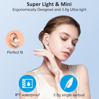 Foto 5 | Audífonos True Wireless Ordtop con Bluetooth-Venta Internacional