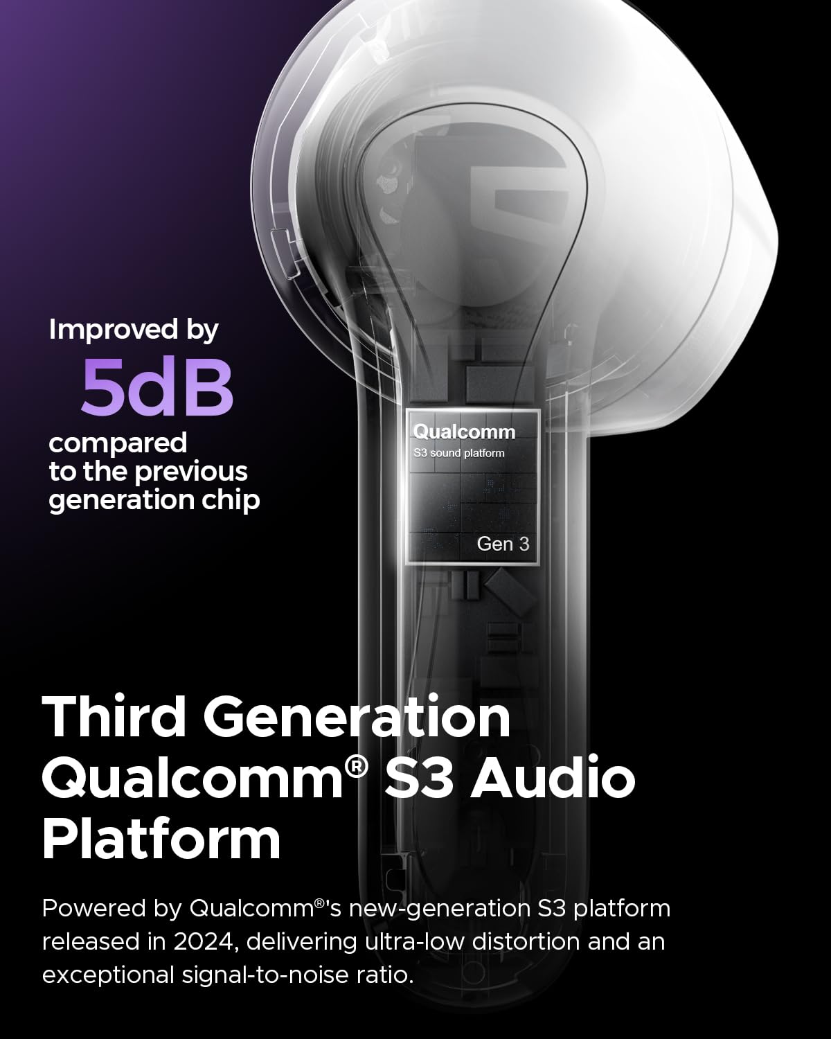 Foto 3 pulgar | Auriculares Inalámbricos Soundpeats Air5 Bluetooth V5.4 30 Horas De Batería - Venta Internacional.