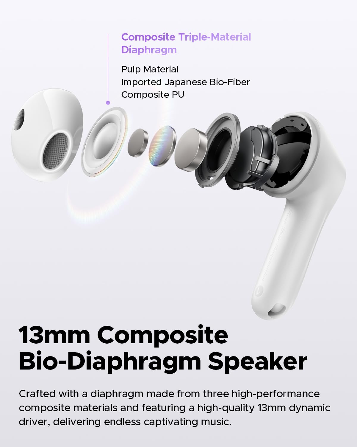 Foto 4 pulgar | Auriculares Inalámbricos Soundpeats Air5 Bluetooth V5.4 30 Horas De Batería - Venta Internacional.